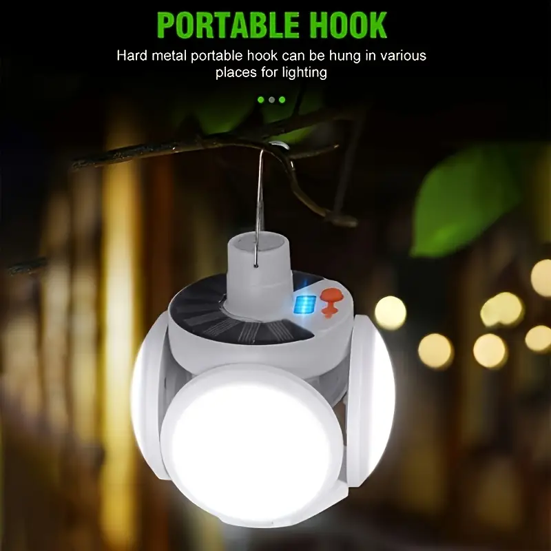 Solar Emergency Charger - 1 ضوء شمسي قابل للطي مع