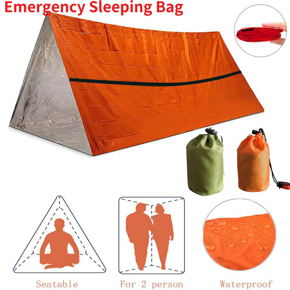 Emergency Mylar Tent - المحمولة مقاوم للماء الطوارئ بقاء كيس