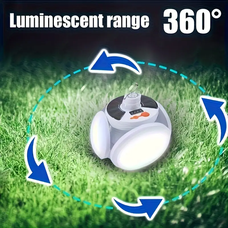 1 ضوء شمسي قابل للطي مع شحن US - مراجعة Solar Emergency Charger وسعره
