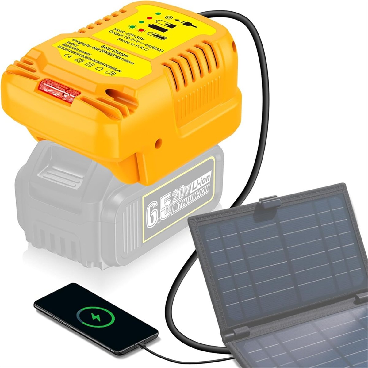 شاحن شمسي محمول لبطاريات ديوال - مراجعة Solar Emergency Charger وسعره