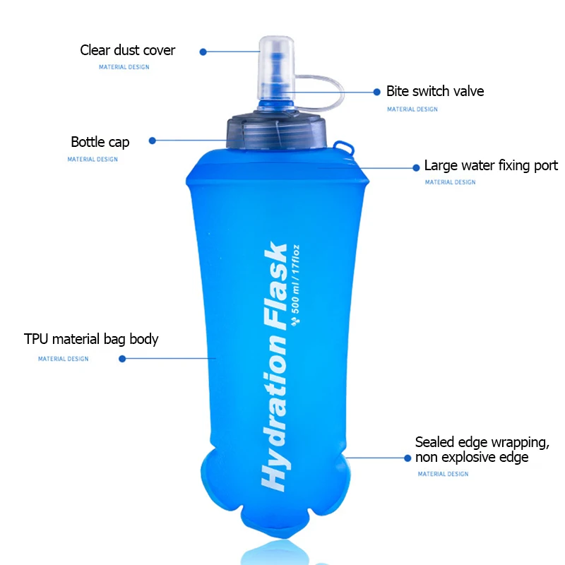 250 مللي 500 مللي 750 مللي زجا - مراجعة Water Bag Collapsible وسعره