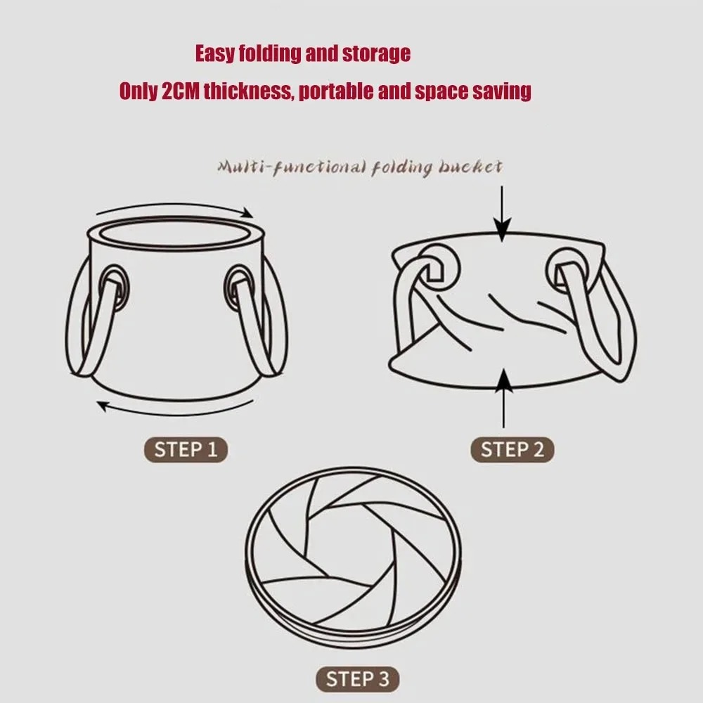 دلو ماء محمول قابل للطي للاستخ - مراجعة Water Bag Collapsible وسعره